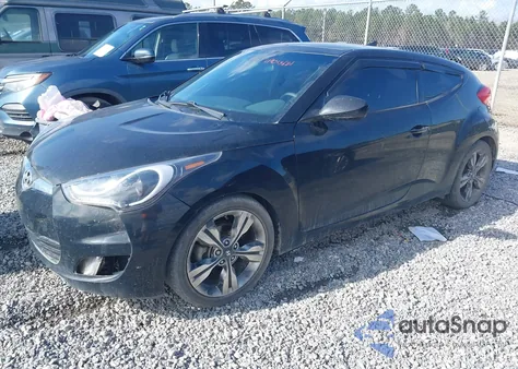 2017 Hyundai Veloster Value Edition from USA, damaged, VIN KMHTC6AD2HU320204